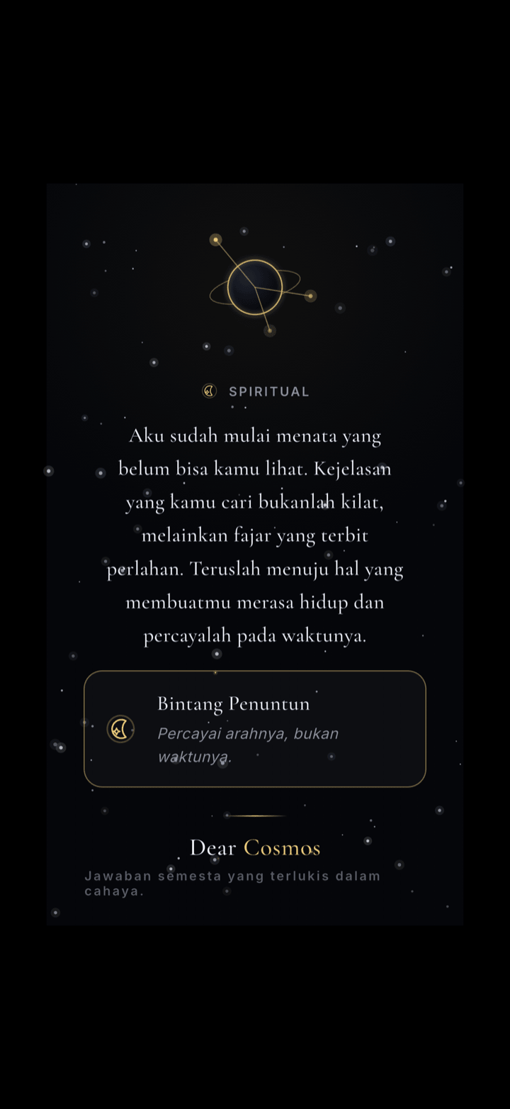 Kartu kosmik untuk dibagikan tanpa menampilkan pertanyaan pribadi