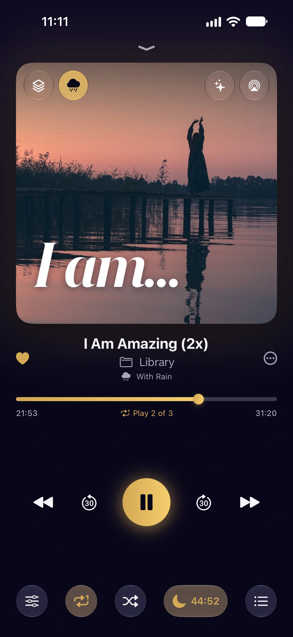 Inscrybe’s subliminal player playing “I Am Amazing (2x)”, its second of three plays