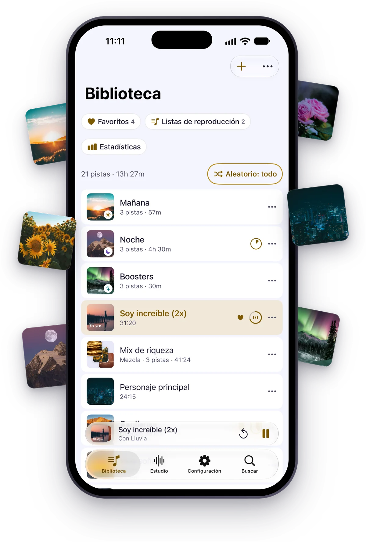 La Biblioteca de Inscrybe: carpetas, una mezcla y pistas con sus portadas, con «Soy increíble (2x)» sonando