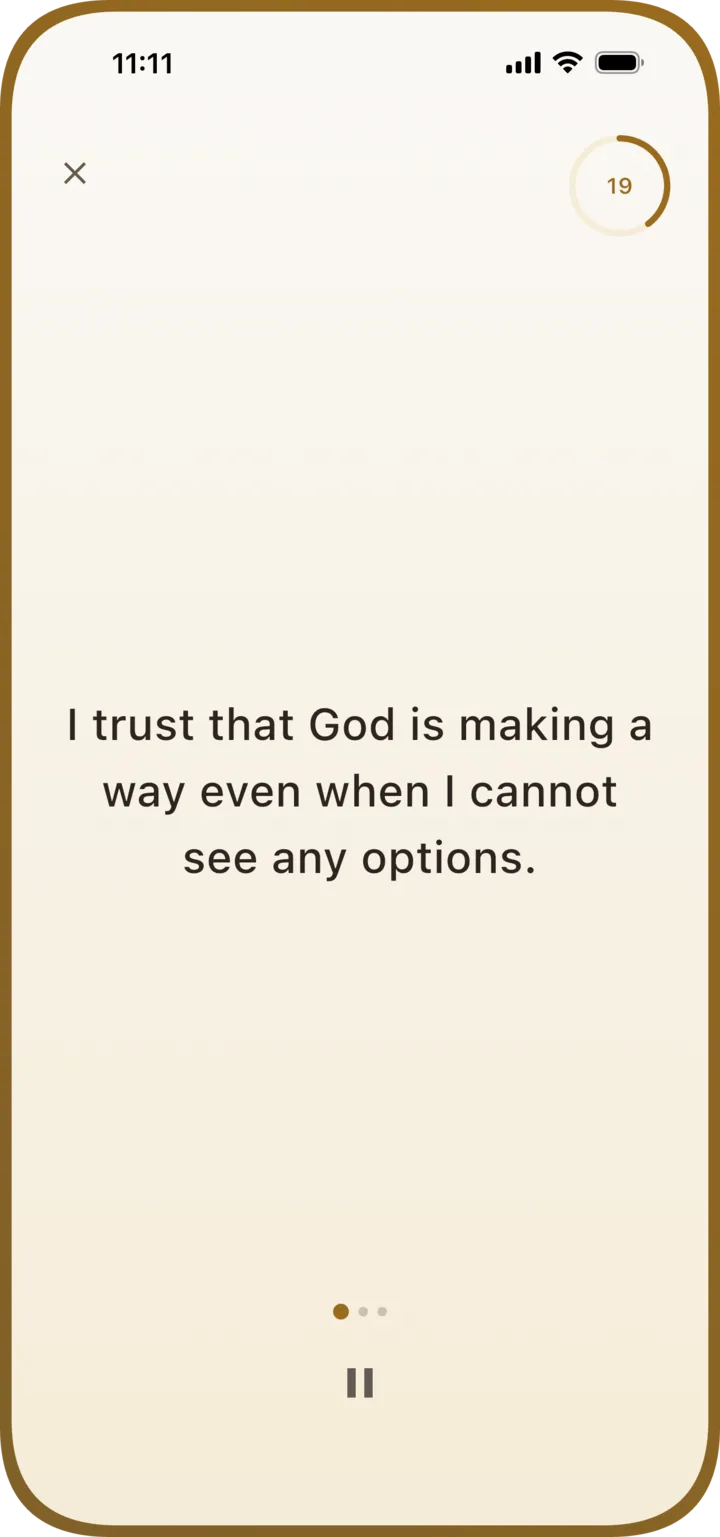 Manna guided practice screen