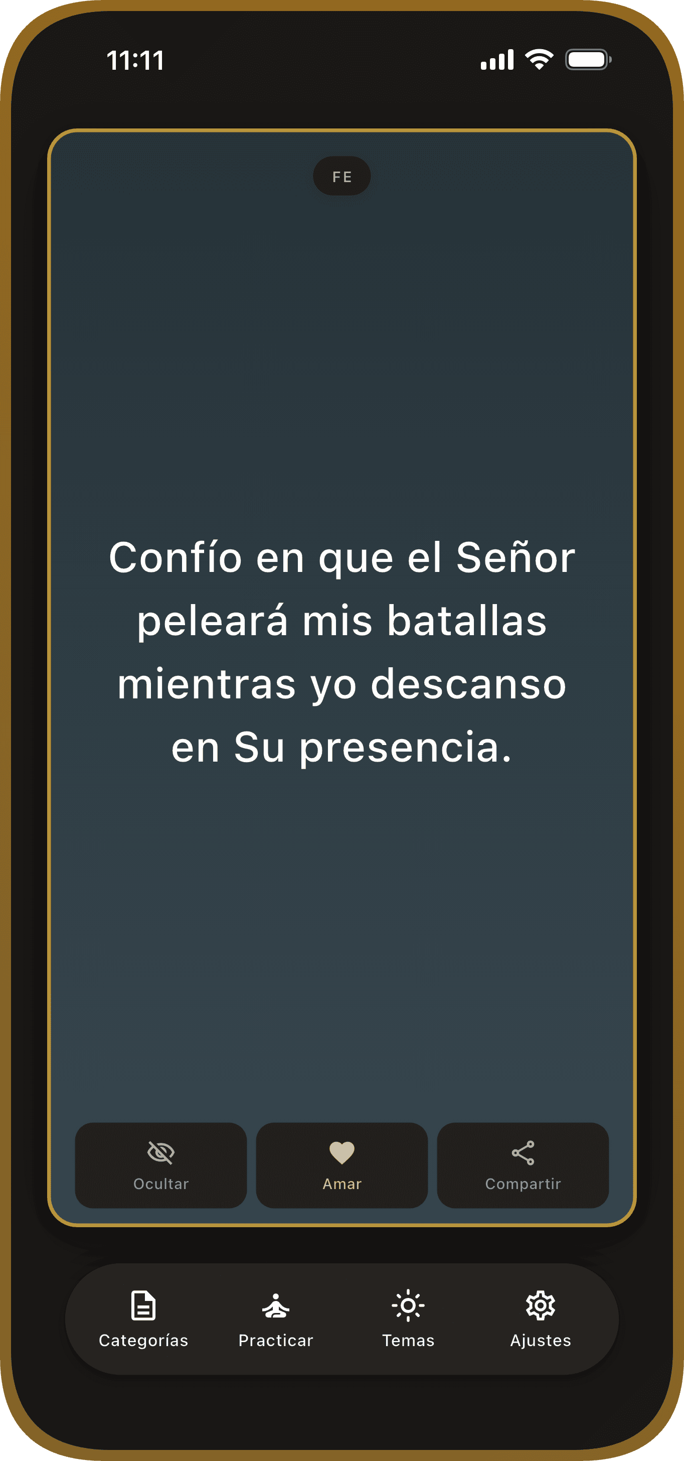 Tarjetas de afirmación diarias