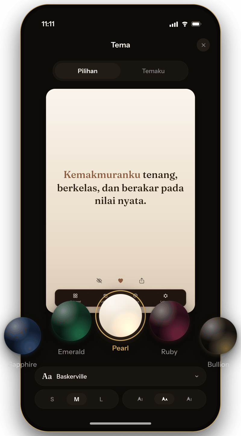 Tema permata di Wealthy