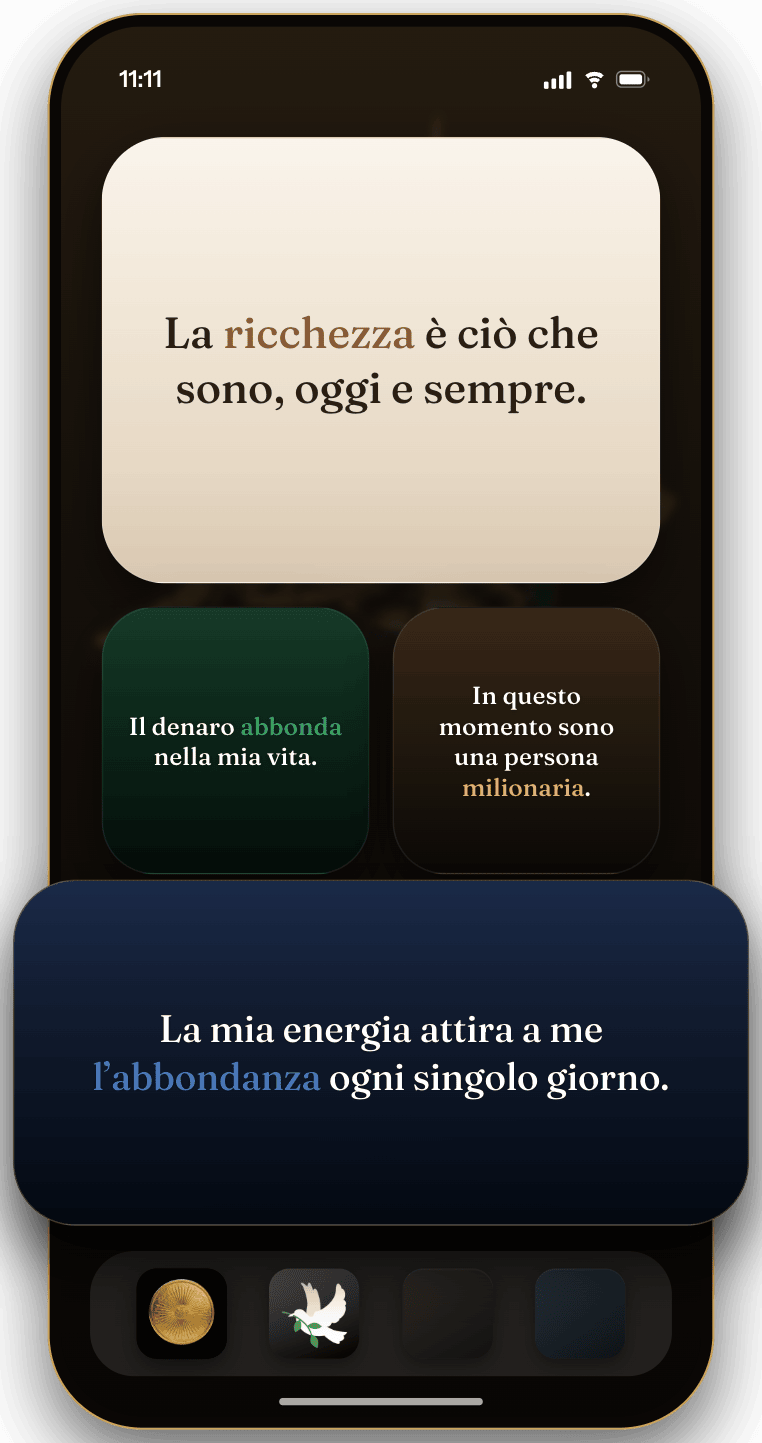 Widget di Wealthy sulla schermata Home e di blocco dell’iPhone