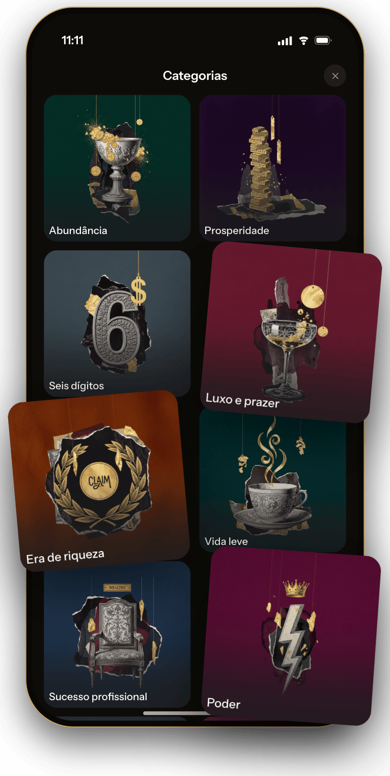 A grade de coleções no Wealthy